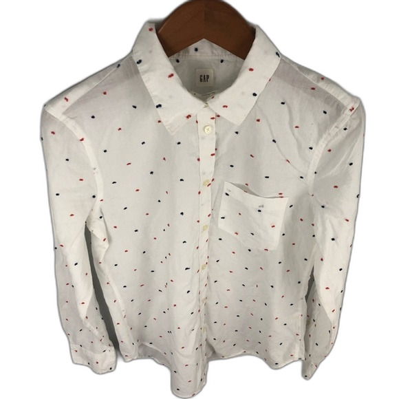 GAP Katya Fitted Boyfriend Shirt NWT Size Small - Picture 4 of 12